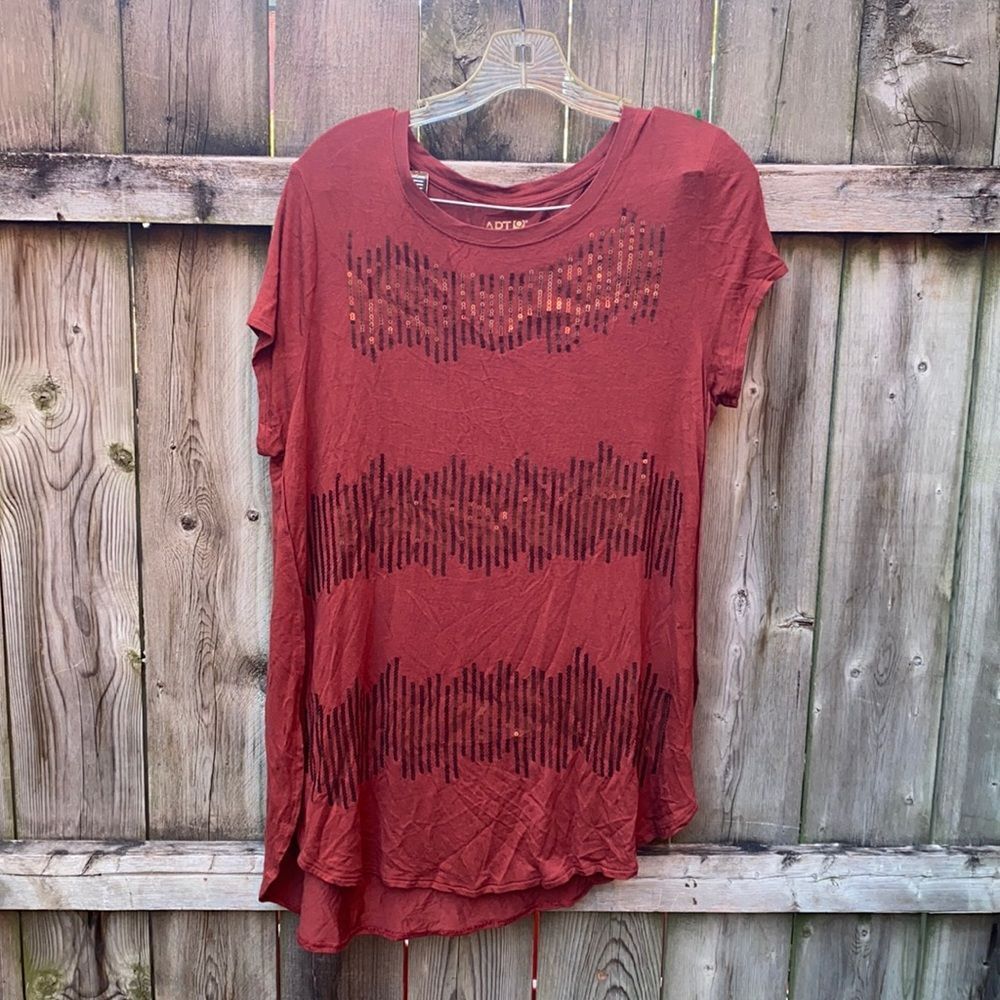 Apt. 9 bedazzled tunic sz. M